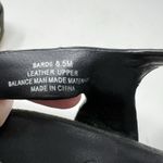 Naked Feet Bardii Platform Sandals Women's Size 8.5M Black Suede Leather Shoes Photo 10