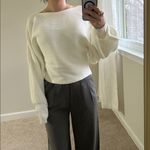 Zenana Outfitters Ribbed dolman balloon sleeve Sweater. M Photo 9