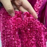 NEW Loyeloy women's pink sequins one shoulder cutout strap‎ bodycon mini dress Size XS Photo 4