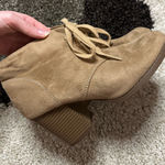 Faux Suede Light Brown Booties Size 9 Photo 0