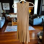Derek Lam 10 Crosby nude with slight gold shimmer mini dress sz 2 Photo 5