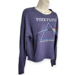 Pink Floyd Blue Graphic Cropped Band Sweatshirt Women’s Size Small Photo 2