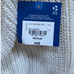 Arizona Jean Women's Cream Chunky Knit Cardigan Sweater Embroidered Roses M NWT Purple Size M Photo 4