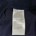 Susan Graver New Occasions Metallic Knit Wide Leg Pants Navy Blue Size Medium Photo 10