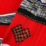 Desigual  Sweater XXS‎ Red Beading Detail Stripes New Photo 5