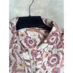 Pilcro  Anthropologie Long Sleeve Blouse Womens Medium  Pink  Floral Photo 8