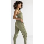 IMBODHI Bodhi Jumper Harem Romper XS Olive Green Sustainable Micromodal Yoga Photo 2