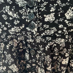 Forever 21 floral flowy skirt black and white size m Photo 2