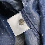 Levi's  Polka Dot Shirt Dress Women’s Sz M Long Sleeve Pockets Polo- MISSING BELT Photo 3