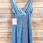 Hello Molly Dress Women’s Size Medium Blue Twilight Dancer Sequin Mini NWT Photo 1