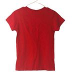 Gildan  Womens Short Sleeve M n M Red Graphic Basic‎ T-Shirt Small 100% Cotton Photo 1