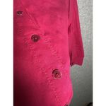 Eileen Fisher  PL Petite Large Womens Top 3/4 Sleeve Button Linen Blend Pink Photo 13