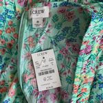 J Crew Green Floral Ruffle Sleeveless Midi Dress 8 Garden Party Romantic Core Photo 4