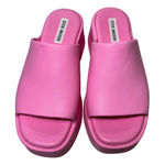 Steve Madden  Pink Slinky-J Platform Slide Sandals Women's Size 8 Chunky Heel Photo 0