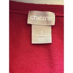 Chico's  Sleeveless Womens Red Lightweight Sweater Blouse Pullover Preppy Casual 3 Photo 7