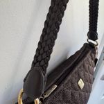 chocolate, brown Quilted Shoulder Bag Photo 3