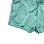 Old Navy  Womens Lounge Terry Cloth Shorts L Green Drawstring Pockets Raw Hem Y2K Photo 2