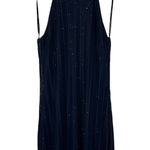 Papaya Payapa Navy Shimmery Sleeveless Lace Neck Tie Mini Dress Size‎ Medium Photo 0