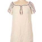 ZARA | XS | Trafulac Collection Gauzy Embroidered Short Sleeve Mini Dress Photo 0