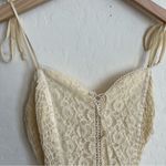 Vintage Boho Fairytale Prairie Ruffle Lace Sweetheart Neckline Maxi Dress White Photo 10