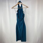 Likely NWT  High Neck Bodycon Midi Dress in Blue Size‎ 0 Photo 5