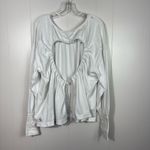 Free People Rundown Tunic White Open Back Oversized Fit Pullover Sweatshirt L Photo 3