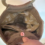 Liz Claiborne  Vintage Macrame Boho Hippie Staple Crochet Tote Handbag Purse Photo 1