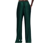 ZARA NWOT PLEATED Green Satin Fabric Loose Fit Trouser XL Photo 1