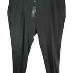 Talbots Ponte Knit Pants Women 3XL Black Ankle Zip Stretch Classic Preppy Casual Photo 0