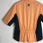 Dryjoy by Footjoy womens quarter zip golf windbreaker shirt size small Orange Photo 12