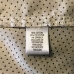 Apt. 9 POLKA DOT WOMANS BUTTON DOWN ROLL TAB SLEEVED BLOUSE WITH COVERED PLACKET SZ LG Photo 7