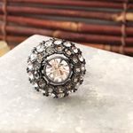 Premier Designs Multi Crystal Dome Ring Size 8 Photo 5