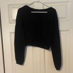 Black Cropped Sweater Size M Photo 0