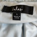 Lulu's Romance Language Light Blue Backless Lace Dress Size L Photo 9