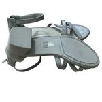 Eileen Fisher  Noni Sandal Silver Suede Low Heel‎ 7.5 Photo 7