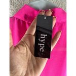 Hype Womens Tops Size M Pink Chiffon Sleeveless Button Front Size M Photo 6