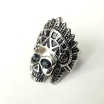 New stainless‎ steel skull biker ring size 11 Silver Photo 1