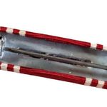 VTG WWII US Army Campaign Good Conduct Ribbon Bar Red White Stripes 1940s EUC Photo 1