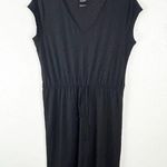 The North Face Black Casual Drawstring Waist Short Sleeves Dress, Size Large Photo 0