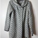 Betty Betty Firenze Italy Wool Blend Cardigan Collared Gray Large Photo 1