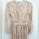 House Of CB  Peach pink Lucya long sleeve sequin limited edition gown S Photo 11