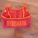 Gymshark  Seamless Sports Bra Coral Orange Pink Size S Workout Fitness Photo 3