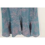 Cider Floral Ruffle Hem Satin Mini Dress Y2K Babydoll Fairy Blue Pink Summer Size S Photo 2