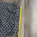 PacSun  Black White Check Flowers Mini Denim‎ Skirt Raw Hem Pockets Skater Sz 25 Photo 3