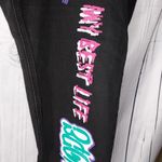 Ashley Stewart Black Graphic Print Jeans Pink Size undefined Photo 7