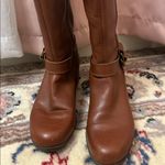 Bandolino  chestnut Brown Leather Knee-High Boots Sz 5.5 Photo 2