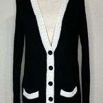 Forever 21  Women’s Colorblock Front Button Long Sleeves Cardigan, Sz Medium Photo 0