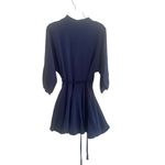 Apricot Gauze Mandarin Collared 3/4 sleeve Dress w/braided belt size 6, B78, $46 Photo 1