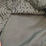 7 For All Mankind  Black Sheer Lace Ruffled Blouse with Bell Sleeves Photo 1