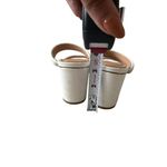 Soludos White Leather Block Heels Sandals Size 7.5 Photo 4